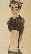 Egon Schiele Self-Portrait with Bare Stomach (mnk12) oil painting
